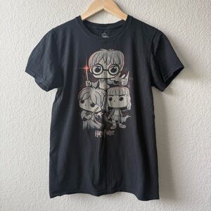 Funko Black Harry Potter Graphic T-Shirt Harry Ron Hermione